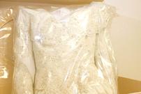 Long Beaded Size 8 Wedding Dress 202//135