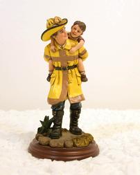 Fireman and Child Statue  - 1 of 655 202//253