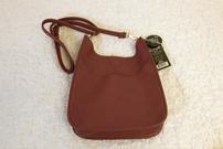 Red Leather Shoulder Bag 202//135