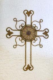 Decorative Metal Cross, Oak and Ivy Design 187//280