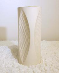 Elegant Gold Rimmed Off-White Lenox Vase 202//252