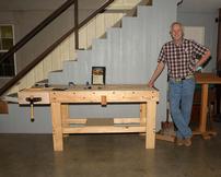 Hand Crafted New Pine Woodworker's Workbench 202//162