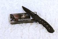 Black knife with Marine insignia 202//135
