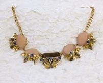 Avon Necklace with brown, blue, tan stones 202//162
