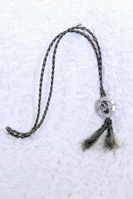 Horsehair and Sterling Bolo Tie 187//280