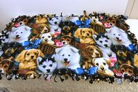 Puppy Fleece Handmade Lap Blanket 202//135