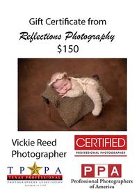 $150 Certificate to Reflections Photography 200//280