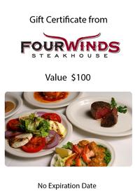 $100 Gift Card to 4 Winds Restaurant 200//280