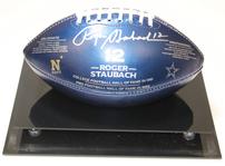 Roger Staubach Autographed Football 202//149