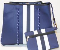 Parker & Hyde Large Navy and White Tote 202//169