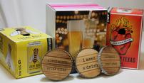 Beer Thirty Package Set of 4 Pilsner Glasses, Coasters, & Craft Beer 202//117