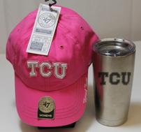 TCU Engraved Yeti Cup & TCU Pink Hat 202//189