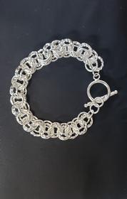 Sterling Silver Interlocking Bracelet 178//280