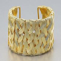 Gold Bohemian Style Unique Weave Cuff 202//202
