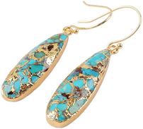 Gold Turquoise Earrings 202//183