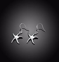 Sterling Silver Starfish Earrings 202//212