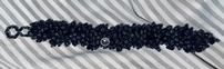 Handmade Black Beaded Bracelet From Belize 202//62