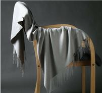 Grey Cashmere Scarf/Shawl 74" x 26" 202//184