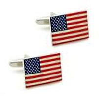 Stainless Steel USA Flag Cufflinks 202//202