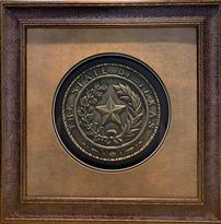 Framed State of Texas Seal 32" x 32" 202//205