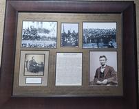 Abraham Lincoln Inauguration Photo Collage 38" x 32" 202//159