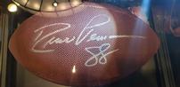 Drew Pearson Signed Football in Glass Display Case 202//98