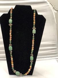MMP Designs 38" African Jade/Soapstone Necklace	202//269