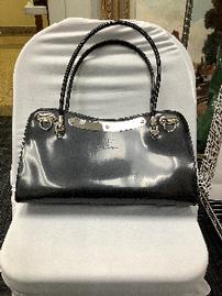 Beijo Black Patent Leather Purse by Susan Handley 202//269