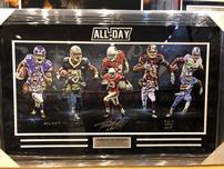 Adrian Peterson signed poster