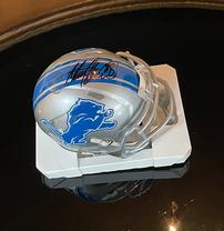 AD signed mini Lions Helmet 202//208