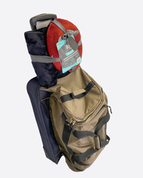 NRA Branded Suitcase and Neck Pillow