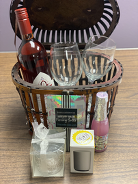 Wine and Self Care Basket