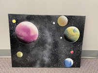 Two Hand Painted Canvas Art Pieces