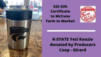 KSU Yeti Koozie and McCune Farm to Market