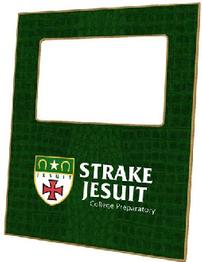 Handmade Strake Jesuit picture frame.  Frame is 8in x10in and fits a 6in x 4in photo 202//262