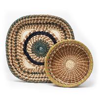 Two woven baskets from Guatemala 202//202