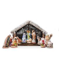 12-piece set of counted cross stitch nativity figures 202//202