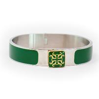 Green Jordan silver bracelet by Rustic Cuff 202//202