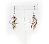 Sterling fun chandelier hoops by designer, Ilaria 202//185