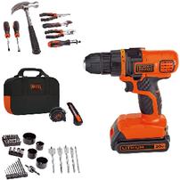 BLACK+DECKER 68-piece drill and home tool kit 202//202