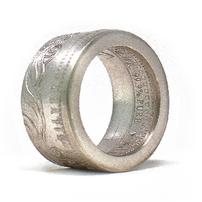 Scottsdale 1oz .999 silver coin ring made by Sergeant Herb Martinez, size 10.5 202//202