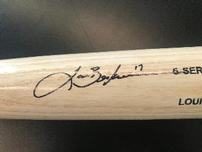 Lance Berkman autographed baseball bat 202//152