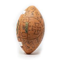 Football signed by the 2021 SJ Freshmen Fighting Crusader football team 202//202