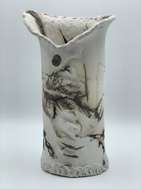Horsehair and Feather Vase 202//269