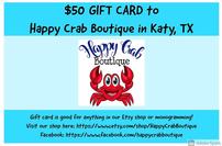 Happy Crab Boutique $50 Gift Certificate 202//133