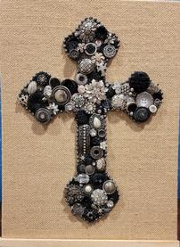 Black & Gray Decorative Cross 202//277