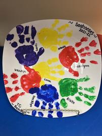 Handprint Plate from the Seahorse Class 202//269