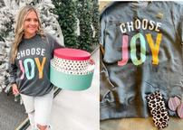 JOY Sweatshirt & Matching Earrings 202//144