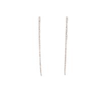 14k White Gold Wishbone Earrings 202//202