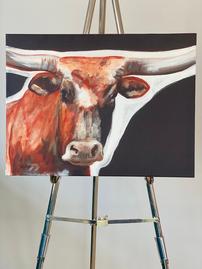 Longhorn Painting on Canvas 202//269